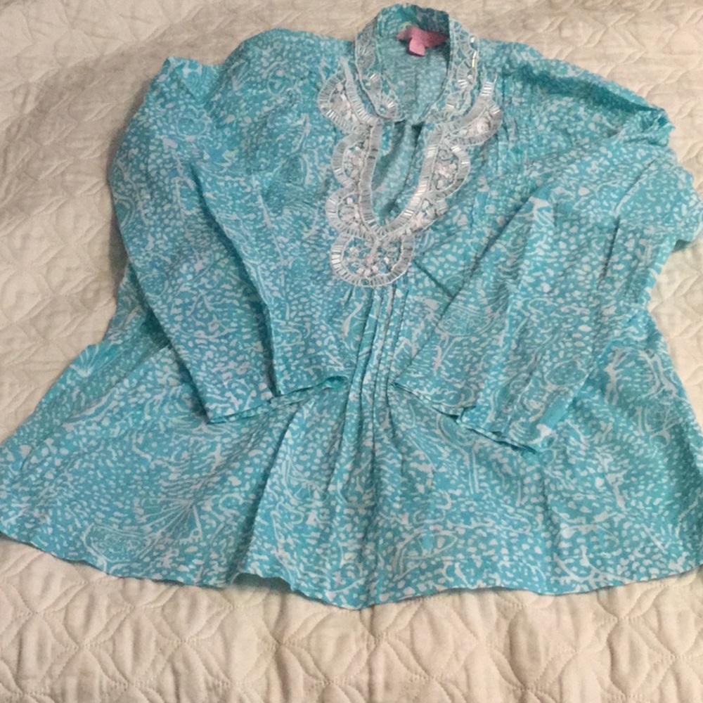 BOGO.  XS Lilly Pulitzer tunic, aqua